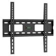 Flat TV bracket for 32–55 inch screens, slim low-profile design, heavy-duty steel wall mount for modern and space-saving installation.