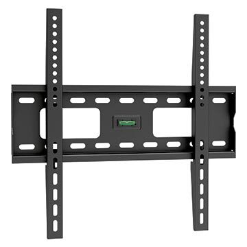 Flat TV bracket for 32–55 inch screens, slim low-profile design, heavy-duty steel wall mount for modern and space-saving installation.