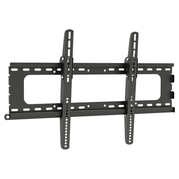 Heavy-duty 5° tilt TV bracket for 37–90 inch screens with slim design, strong steel build, and glare-reducing viewing angle.