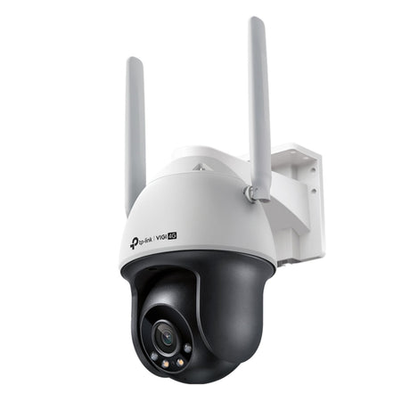 VIGI 4MP Outdoor Full-Colour 4G Pan Tilt Network Camera with smart detection, active defense, and IP66 for off-grid security
