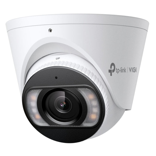 VIGI 8MP Turret Network Camera with 2.8mm wide-angle lens, Smart IR, H.265+, and IP67 for clear, reliable 4K surveillance