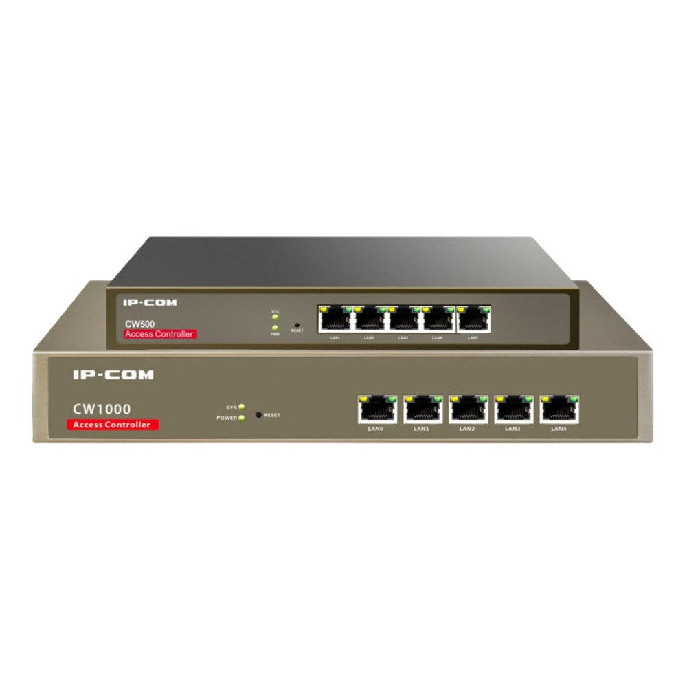 IP-COM CW500 CW1000 wireless access controller for centralised WiFi management supporting multiple access points