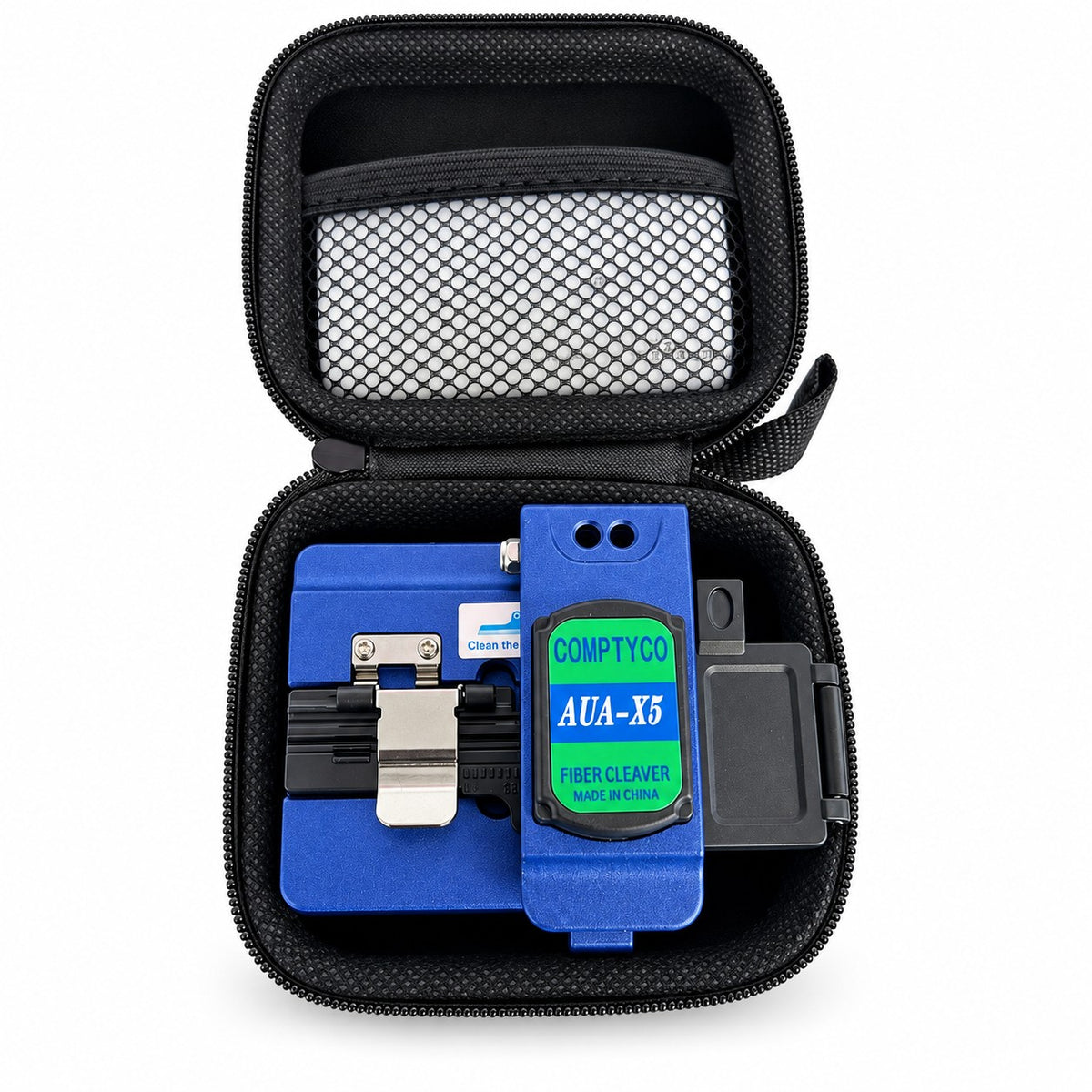 X5 high-precision optical fibre cleaver for 125 µm fibre, fusion splicing, termination and professional fibre installation