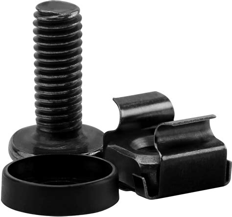 M6 Cage Bolts, Washers & Nuts (Bag of 50) for secure mounting in server racks, cabinets, and industrial enclosures.