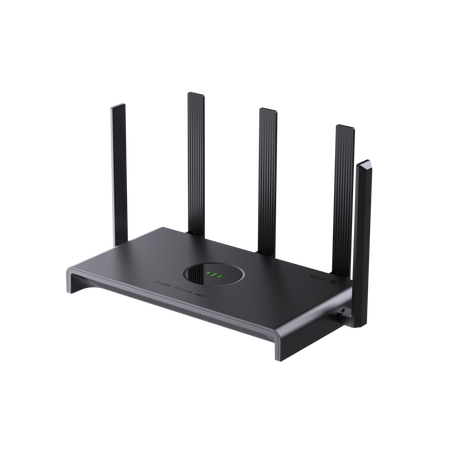 Reyee 3000M Wi-Fi 6 Dual-band Gigabit Gaming Router with 3000 Mbps speed, 6 antennas, and advanced gaming QoS for smooth gaming and streaming.