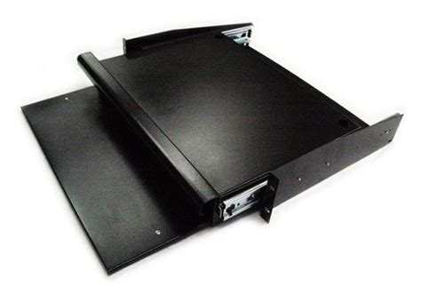GROVE 2RU 600mm Keyboard Black Sliding Shelf