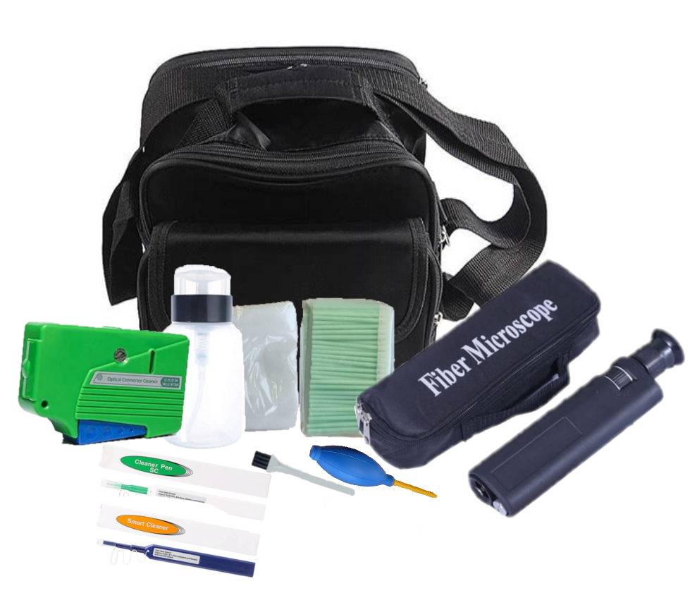 GROVE Fibre Cleaning Kit for maintaining fiber optic connections, including tools for dust and dirt removal to ensure optimal performance and signal quality.