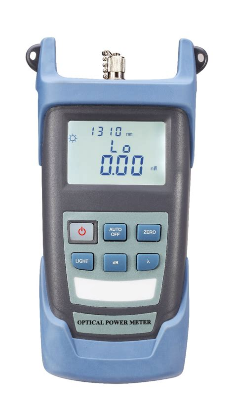 GROVE Fibre Optic Power Meter, compact and portable device for accurate optical power measurements across a wide wavelength range for fiber optic network testing and maintenance.